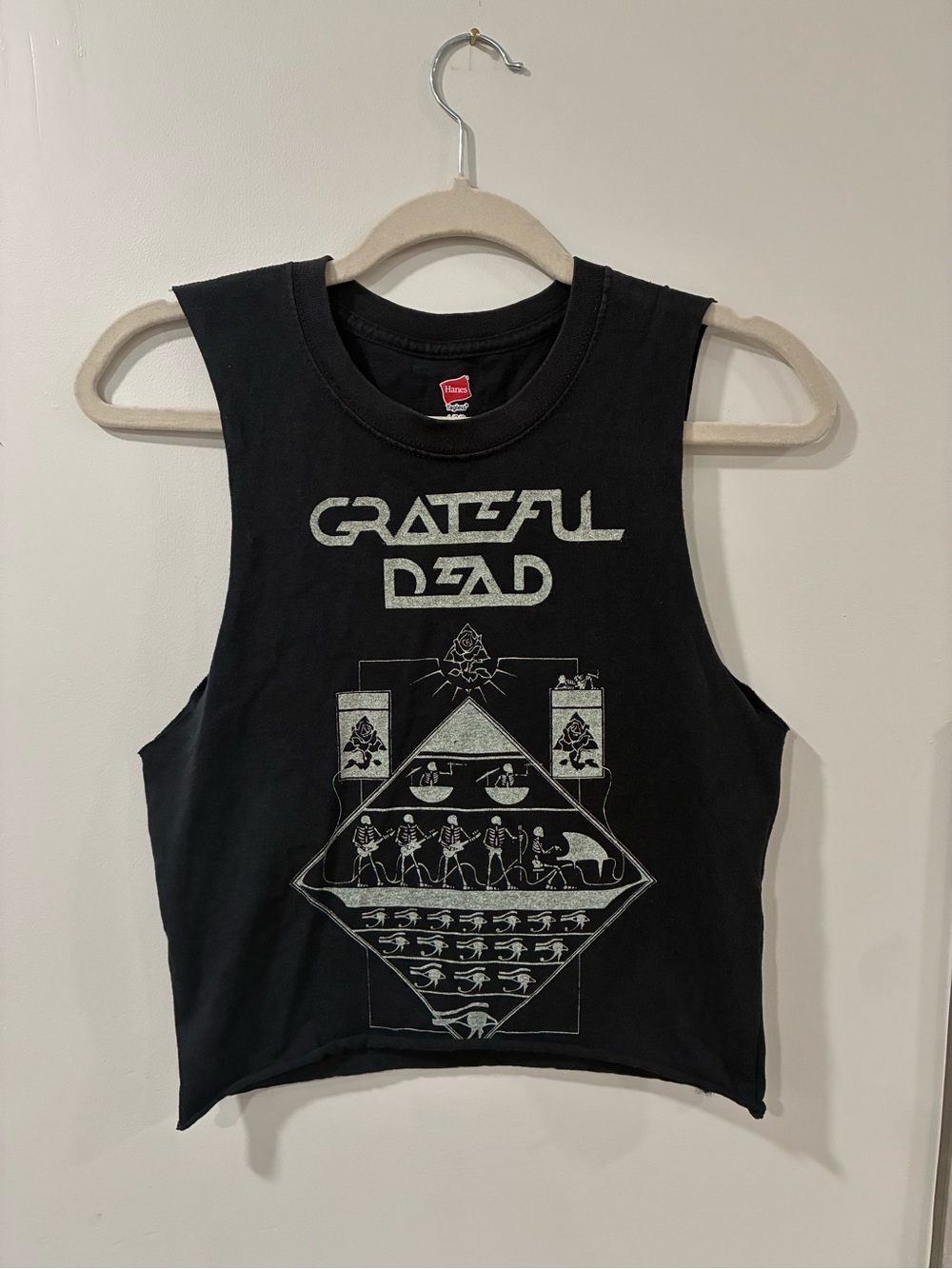 Grateful Dead Black Graphic Muscle Tee